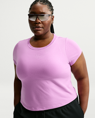 Nike Sportswear Chill Knit Women's Cropped T-Shirt (Plus Size